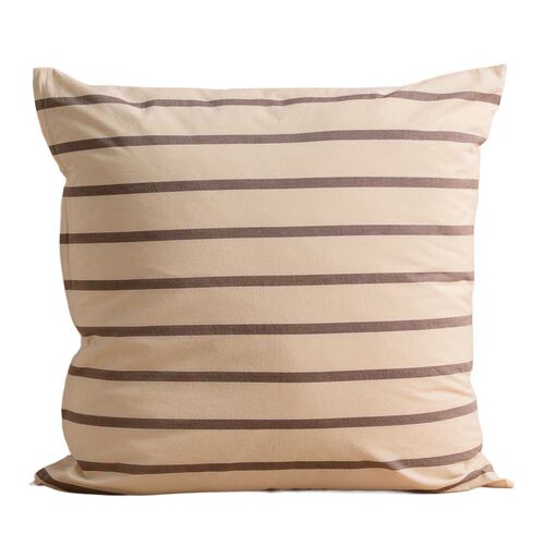 HOMMEY. European Pillowcase Raisin Brown